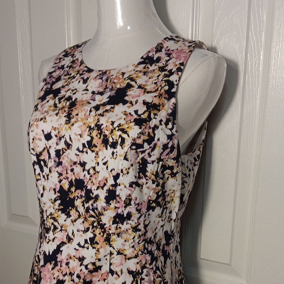 Liz Claiborne Floral Print Fit And Flare Cottagecore Dress - Pink and Black NWOT - Picture 4 of 14